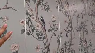 Micpolo Peel and Stick Wallpaper Vintage Floral Wallpaper Light Green Flower Review