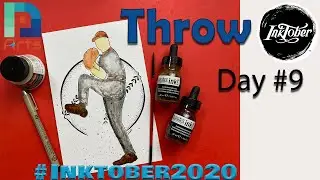 Throw - Day #9 - Inktober 2020 - Very Easy - 'Throw Baseball&rsquo;