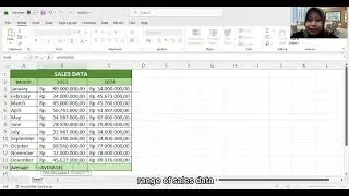 FINAL PROJECT: How to Use the AVERAGE Function for Average Monthly Sales in Microsoft Excel.