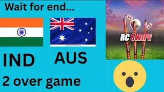 Real Cricket Game 🔥 India vs Australia | Nail Biting match #rcswipe #cricket #gameplay 