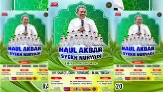 Live Stream :: * HAUL AKBAR SYEKH. NURYADI Raden Brotokusumo Ke - 20  * :: Live Ds. Ngelom - Bancar