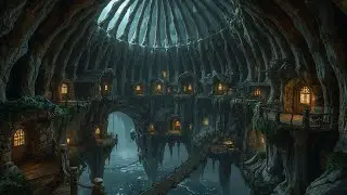 A Forgotten Wizard Hamlet Beyond the Rolling Hills &ndash; 4K Hogwarts Ambience & Relaxing Magical Music