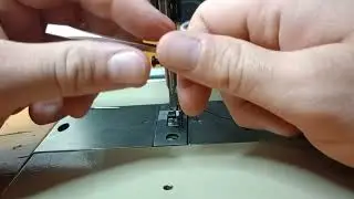 How to install the needle on the Pfaff 1245 sewing machine 