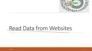Lec 11.3 Read JSON data and data from website #python