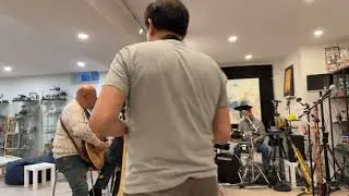 Jam session at Dickson's Studio with Eugene - Keys, Chris - Drums, Dickson - wind instruments.
