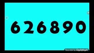 numbers 1 to 1,000,000 in cyan background with fonts!