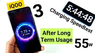 iQOO 3 charging Speedtest 55w 4440mAh battery 🔥🔥🔥