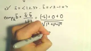 Orthogonal Projections - Scalar and Vector Projections - Example 2