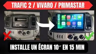Personne ne croit que ça s’installe aussi vite… Autoradio Android tactile de 10 pouces sur Trafic 2