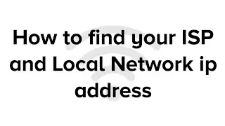 How to find your Local and ISP IP address || By Pro Tutorials BD