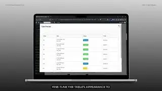 Advanced Order Tables - Dashboard & Editing the Default Table