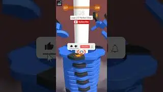 Stack Ball 🔥 Level 237 Perfect Clear in One Go 😱 | Insane Speed Run! #gaming #stackball #games