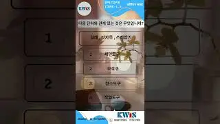 다음 단어와 관계 있는 것은 무엇입니까?