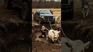 Ford Raptor vs. Muddy Pit: The Shocking Rescue of a Trapped Cow