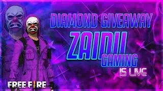 AO VIVO FREE FIRE LIVE WITH ZAIDU || RUSH RANK GAMEPLAY || download rooter app
