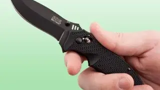 SOG VL-12 Vulcan Mini Black TiNi Drop Point VG-10
