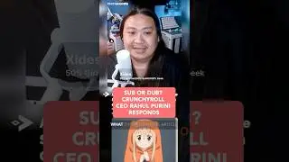Sub or dub? Crunchyroll CEO Rahul Purini responds #crunchyroll #ph #pinoygamer #shorts #shortsph