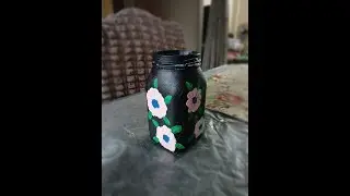 Acrylic painting jar design #acrylic #painting #acrylicpainting #jardesign