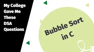 Bubble Sort in C language