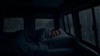Rain and Thunder Sounds on Cozy Car | Soothing Rain Sounds for Sleeping and Relaxation