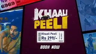 Khaali Peeli | Book Now | Ishaan | Ananya | Maqbool Khan | Zee Plex | 2 Oct