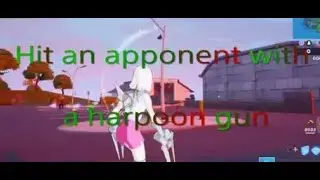 Hit an opponent with a harpoon gun in Fortnite