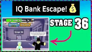 STAGE 36 IQ BANK ESCAPE Roblox Walkthrough [Full Guide English] 💰