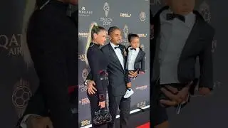 😍❤️ Raphinha avec Ga&euml;l et sa femme &agrave; la c&eacute;r&eacute;monie du Ballon d'Or (Bar&ccedil;a) #football #shorts