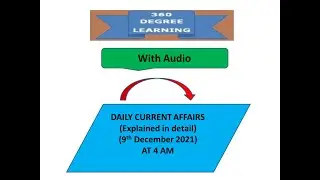 Daily Current Affairs | 10th December 2021 | (With Audio)