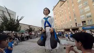Errotxapeako erraldoiak 2024ko jaietan/Gigantes de la rotxapea en fiestas 2024