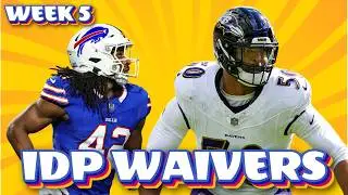 Top IDP Expert Shares Best Pickup Players for Week 5