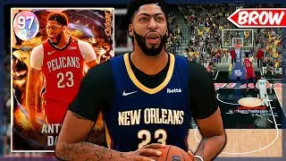 GALAXY OPAL ANTHONY DAVIS GAMEPLAY! THE BEST BIG MAN IN NBA 2k22 MyTEAM
