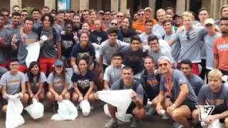 UTRGV Athletics Comes Together to Keep Campus Beautiful