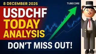 Анализ USDCHF на сегодня | Торговля на Форекс в режиме реального времени | 8 декабря 2025 г.