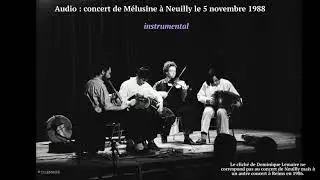 Concert de Mélusine le 5 novembre 1988 à Neuilly