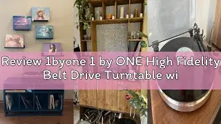 Review 1byone 1 by ONE High Fidelity Belt Drive Turntable with Built-in Speakers, Vinyl Record Playe