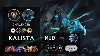 Kalista Mid vs Talon - KR Challenger Patch 10.25b