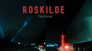 Roskilde Festival from the highway / 2023 / Cute lights and a lot of rain