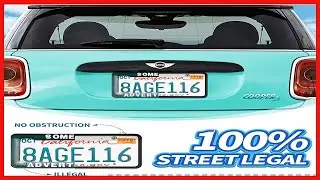 Quality product -  Aujen Silicone License Plate Frames 2 PCS for US Standard Car, 100% Street Legal