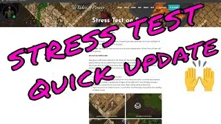 Classic Ultima Online UO Tides of Power, Quick update for stress test