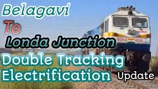 Belagavi To Londa Junction#Track Doubling #Electrification #Update #2022 Dec13#Dadar Hubballi Train