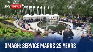 Omagh bombing: Memorial service marks 25th anniversary