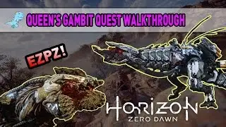 [Horizon Zero Dawn] QUEEN'S GAMBIT | SIDE QUEST GAMEPLAY WALKTHROUGH | ROCKBREAKERS AND THUNDERJAWS