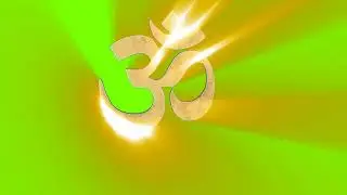 om symbol green screen || om green screen video || devotional background