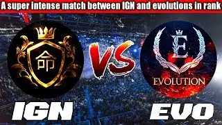 super intense match between IGN and EVO in a rank match - clash between Indian top squads