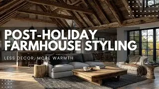 Post-Holiday Farmhouse Styling | Less Decor, More Warmth