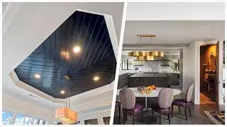 75 Transitional Gray Floor Dining Room Design Ideas You'll Love ➤