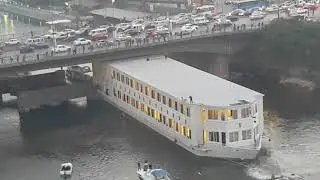 OMG!!! Ship STUCK under Bridge MUST SEE!!! |Real Life Incident |Real Footage