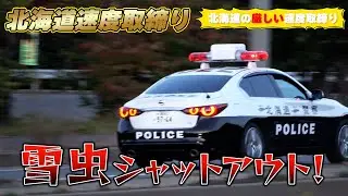 【速度取締り】雪虫大量発生の中でレーダーパトカーを撮影 江別警察署に導入されたレーザーパトカー本格稼働 ネズミ捕りポイントでオービスガイドの写真投稿が増加