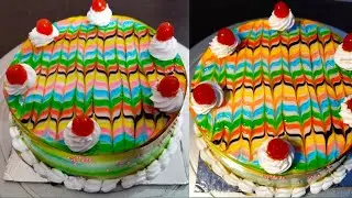 Colour full Icing Cake /Sri Sai Cooking N Baking